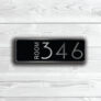 Custom Hotel Door Number