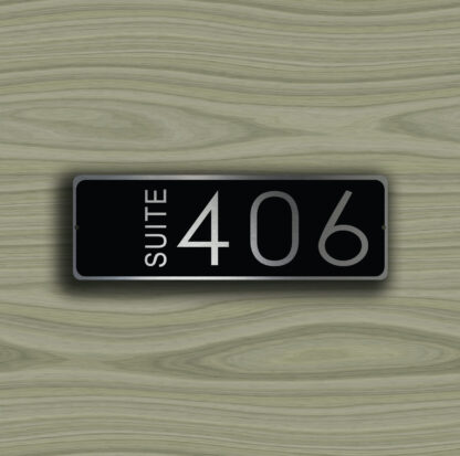 Custom Hotel Suite Door Number Sign