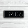 Custom Hotel Suite Door Number Sign