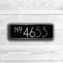 Custom House Number Sign