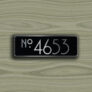 Custom House Number Sign
