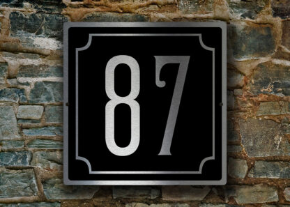 Custom House Numbers Sign