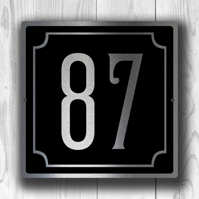 Custom House Numbers Sign