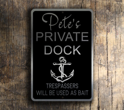 Custom Private Dock Sign