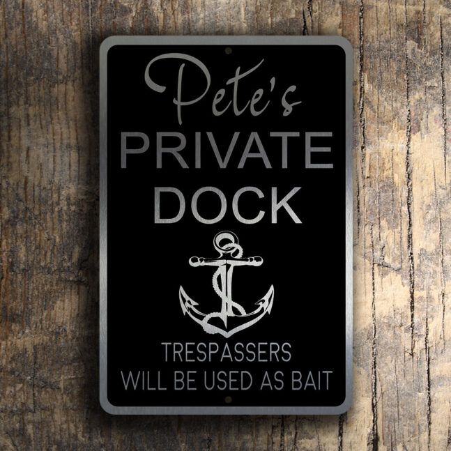 CUSTOM-PRIVATE-DOCK-Sign-1 Custom Private Dock Sign