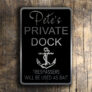 Custom Private Dock Sign
