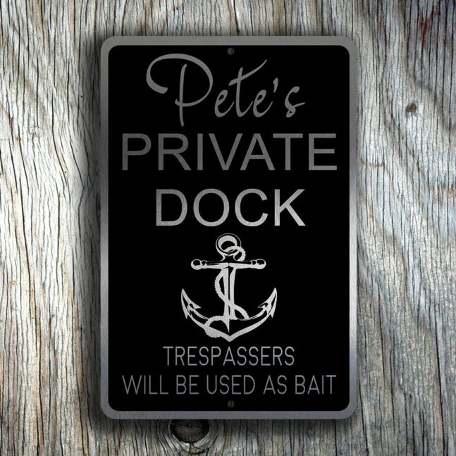 CUSTOM-PRIVATE-DOCK-Sign-2 Custom Private Dock Sign