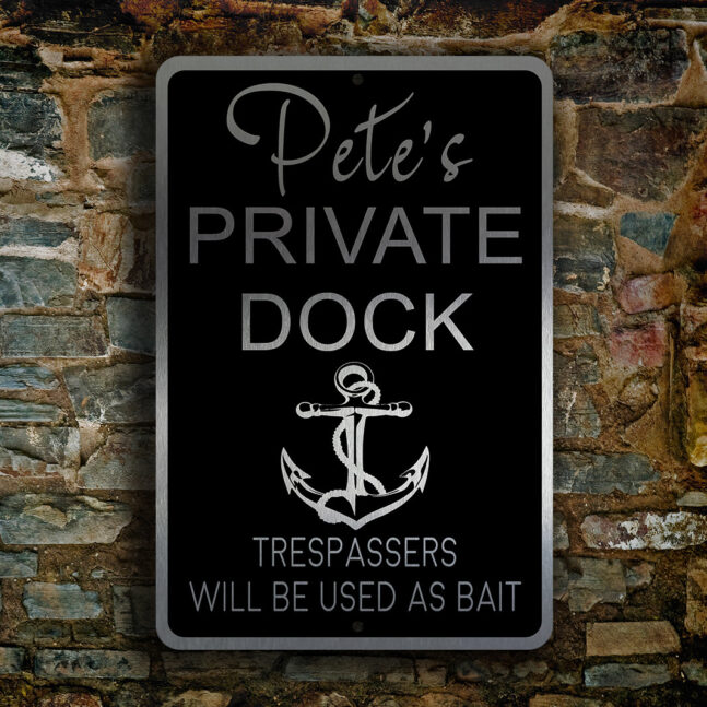 CUSTOM-PRIVATE-DOCK-Sign-3 Custom Private Dock Sign