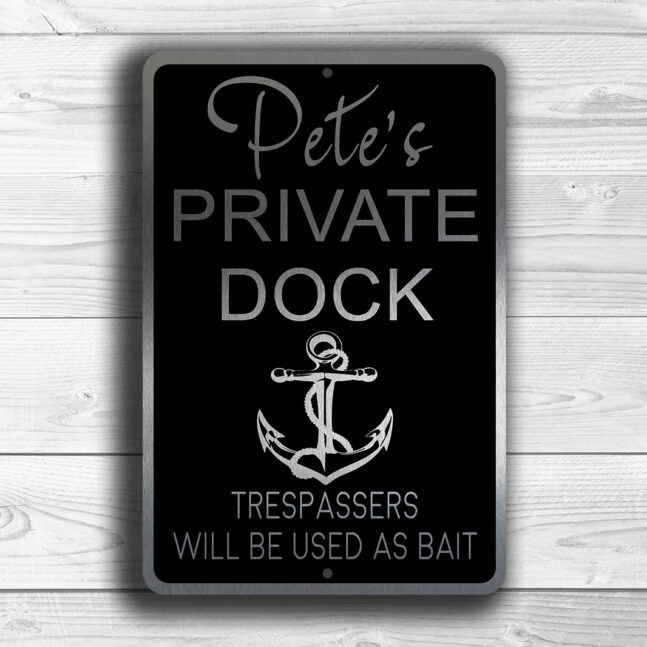 CUSTOM-PRIVATE-DOCK-Sign-4 Custom Private Dock Sign
