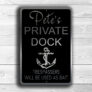 Custom Private Dock Sign