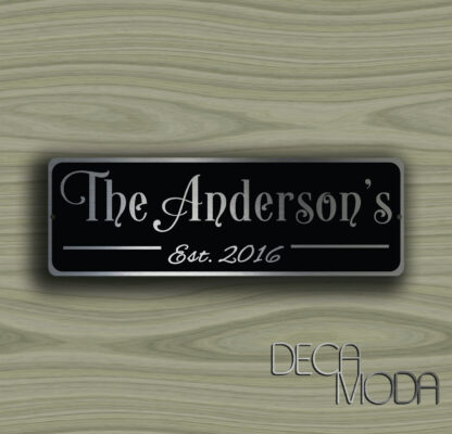 Custom Family Name Sign