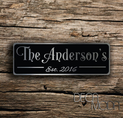 Custom Family Name Sign
