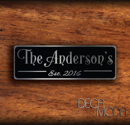 Custom Family Name Sign
