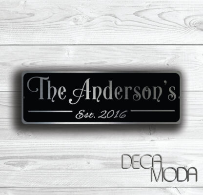 Custom Family Name Sign