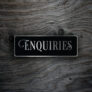 Enquiries Door Sign