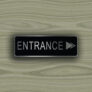 Entrance Directional Sign
