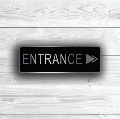 Entrance Directional Sign