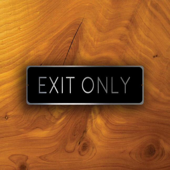 EXIT-ONLY-SIGN-1 Exit Only Sign