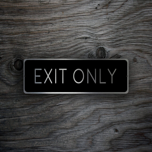 EXIT-ONLY-SIGN-3 Exit Only Sign