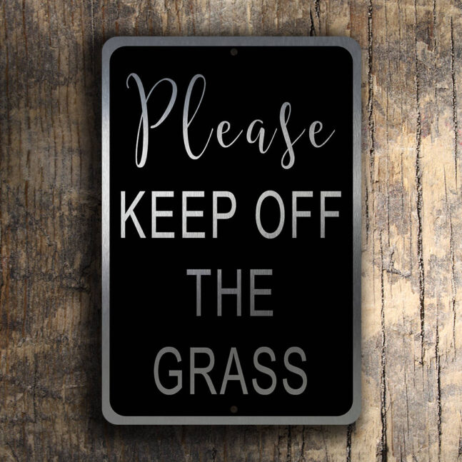 GARDEN-SIGNS-Please-Keep-Off-The-Grass-Sign-1 Garden Sign - Please Keep Off The Grass Sign