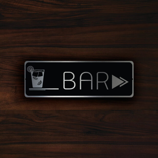 HOTEL BAR POINTER Sign HOTEL BAR POINTER Sign