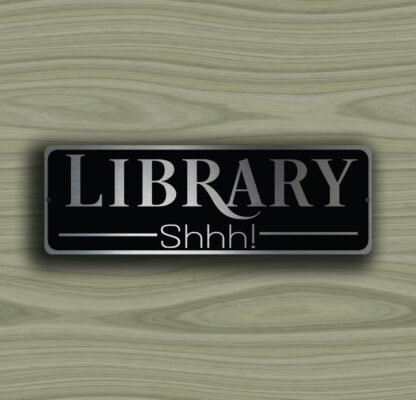 Library Door Sign