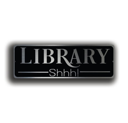 Library Door Sign