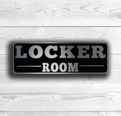 Locker Room Door Sign