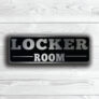 Locker Room Door Sign