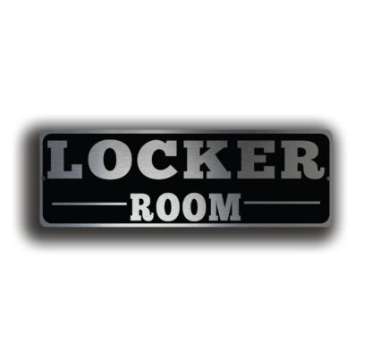 Locker Room Door Sign