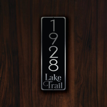 Modern Address Sign