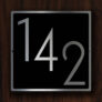 Modern Door Number Sign