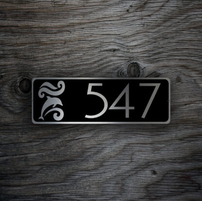 Modern House Number Sign