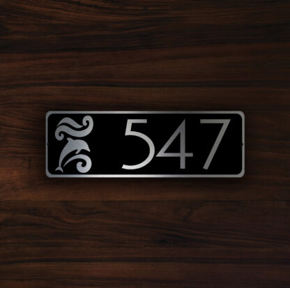 Modern House Number Sign