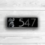 Modern House Number Sign