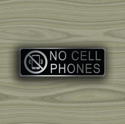 No Cell Phones Sign