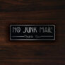 No Junk Mail Sign