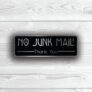 No Junk Mail Sign