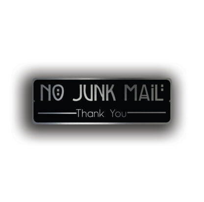 No Junk Mail Sign