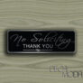 NO SOLICITATION SIGN