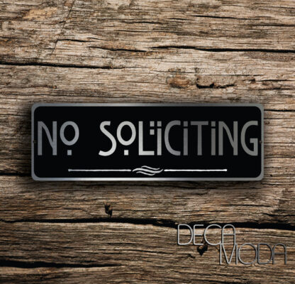 No Soliciting Sign
