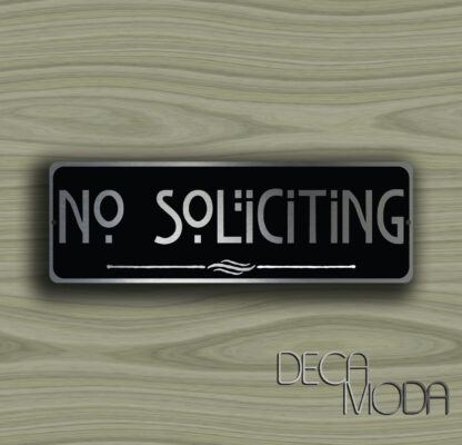 No Soliciting Sign