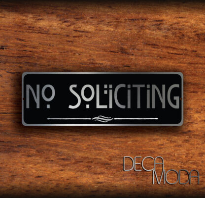 No Soliciting Sign