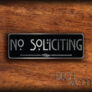 No Soliciting Sign
