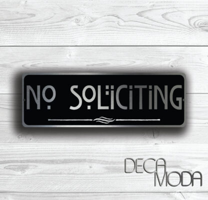 No Soliciting Sign