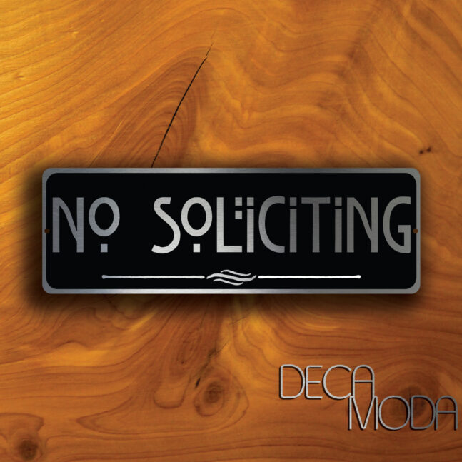 NO SOLICITING SIGN