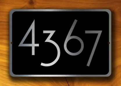 Personalized House Number Sign