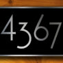 Personalized House Number Sign