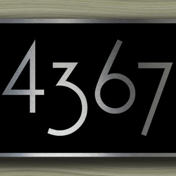 Personalized House Number Sign
