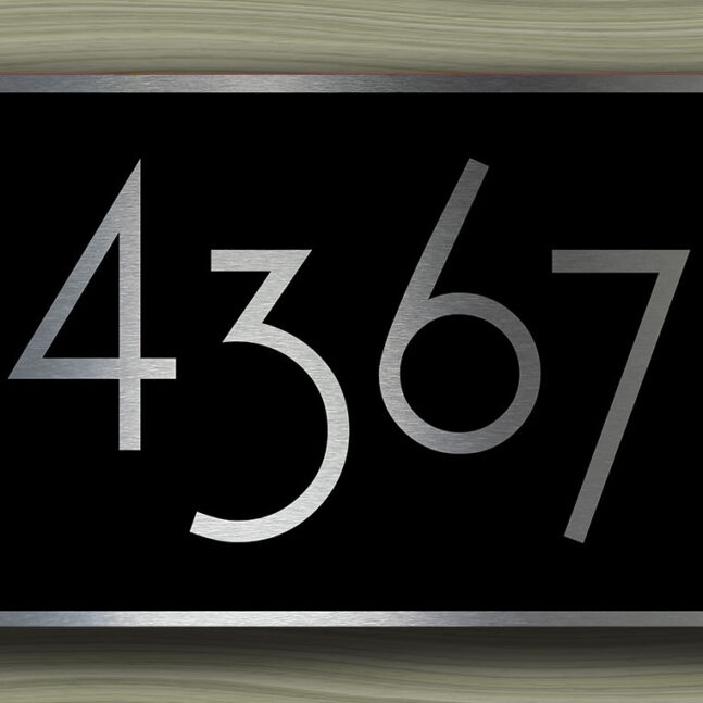 Personalized House Number Sign